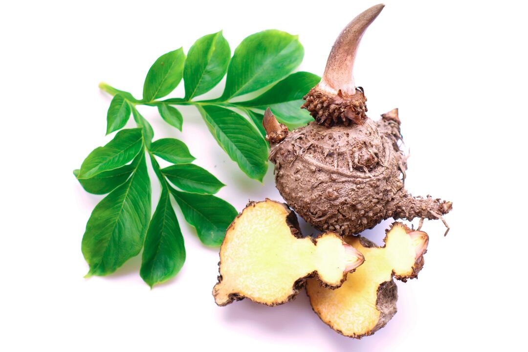 tuberculi de plante konjac - compoziție Reduslim